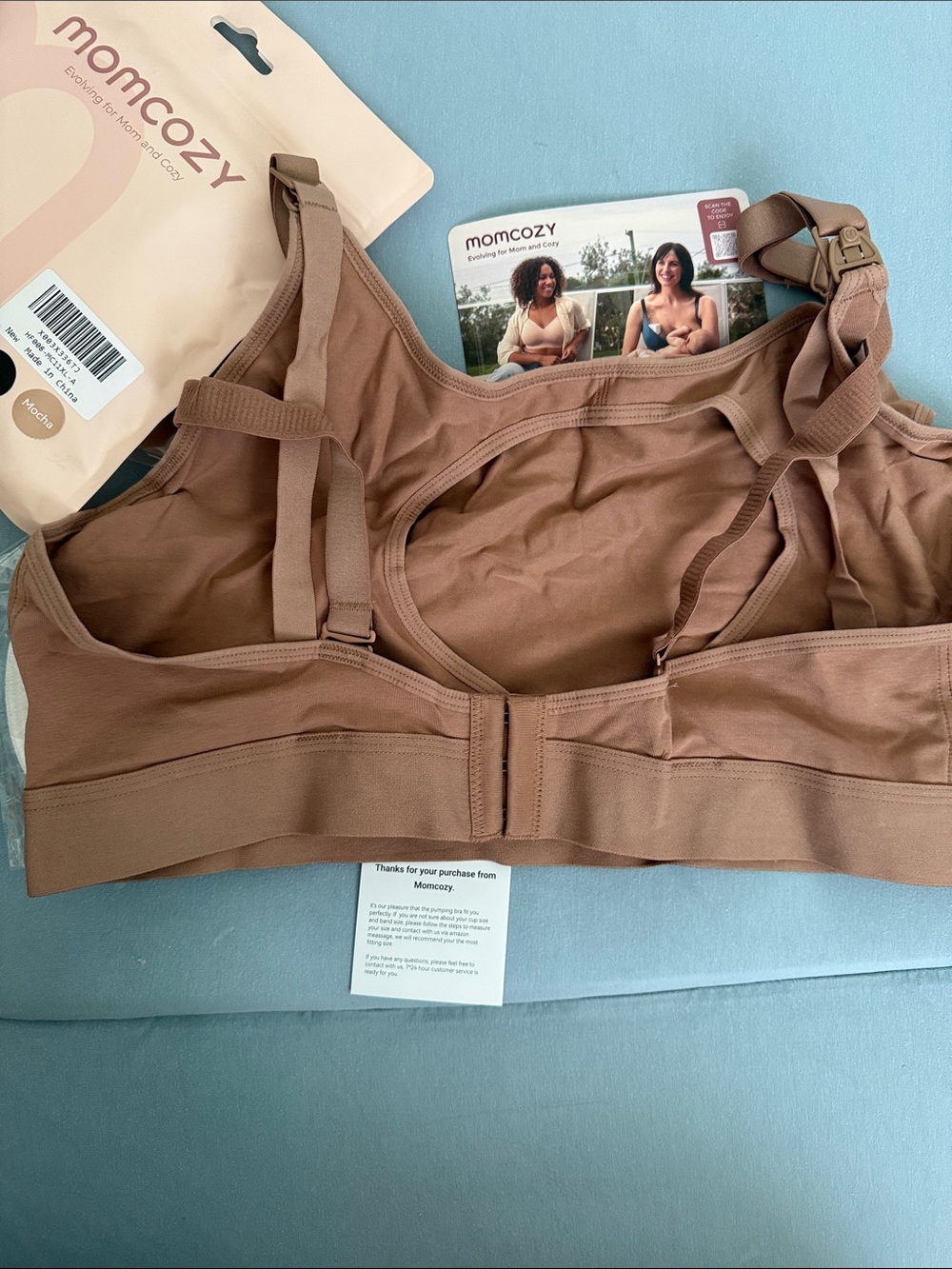 Momcozy Mocha Pumping Bra - Mocha, XL - Picture 7 of 10